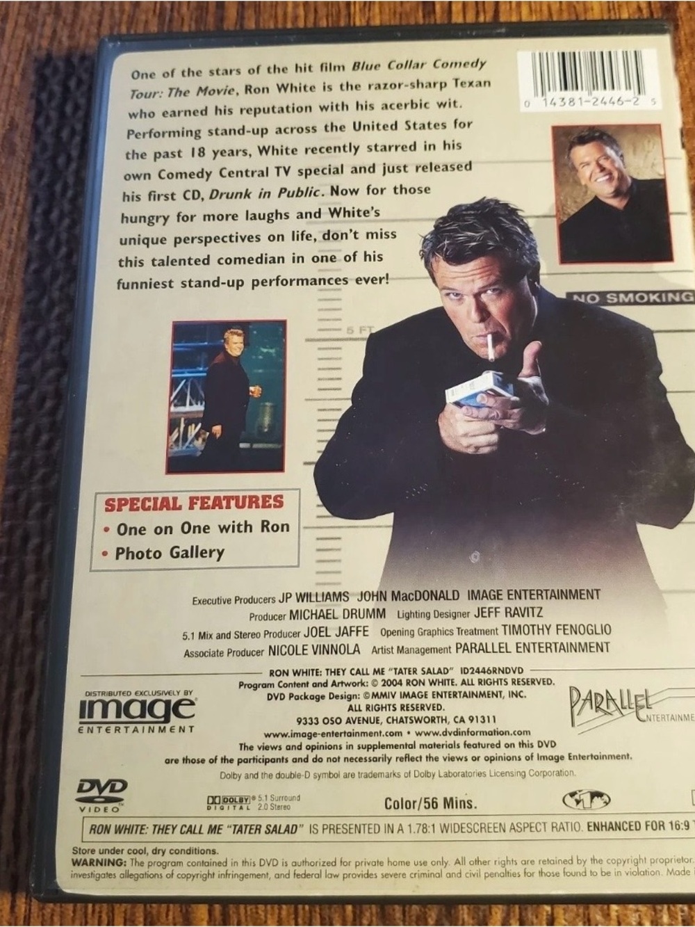 Ron White They Call Me Tater
Salad DVD 2004 Comedy
Stand-Up Special - Picture 2 of 2